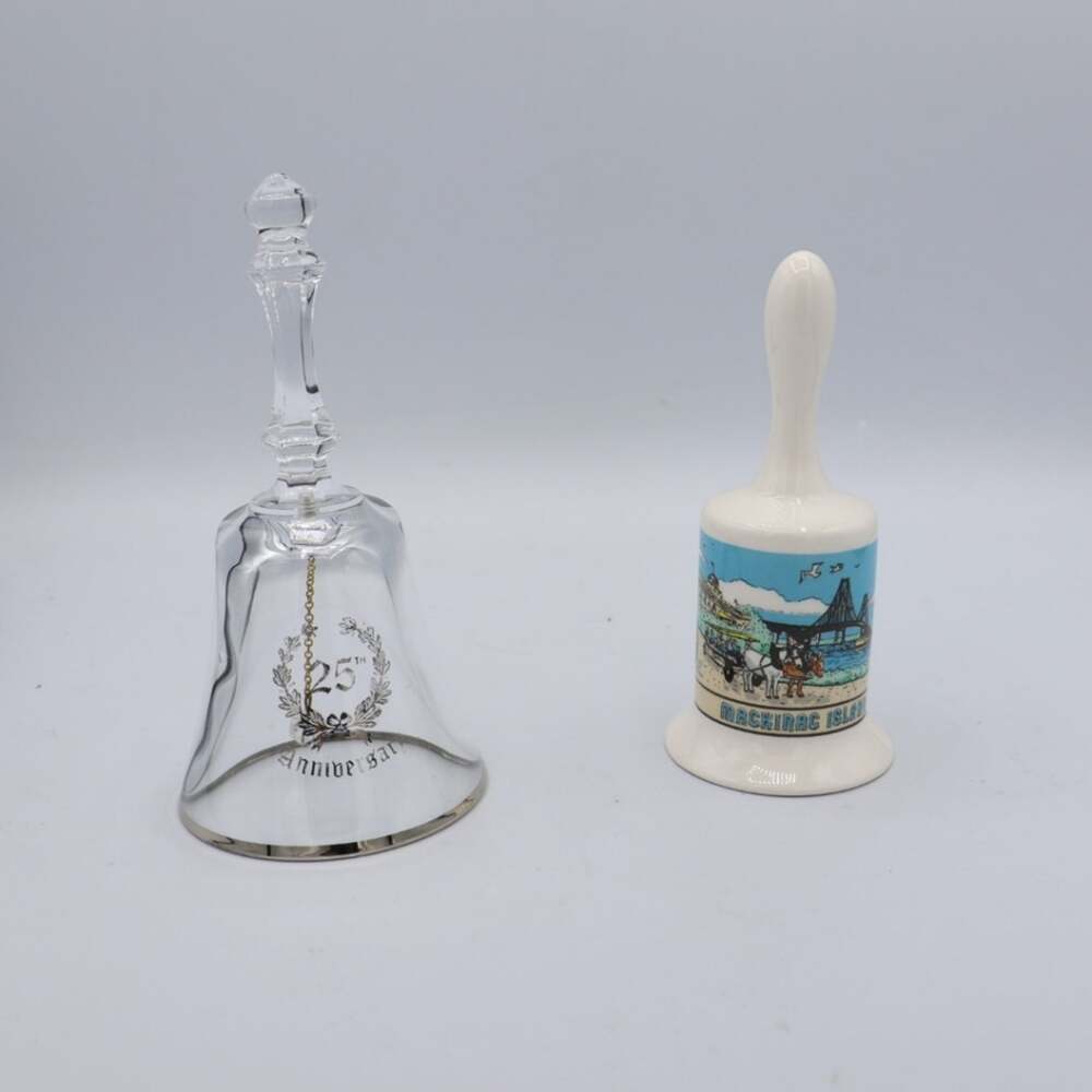 25th Anniversary Clear Glass & Mackinac Island Bel